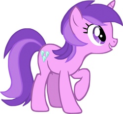 Size: 931x858 | Tagged: safe, artist:90sigma, amethyst star, sparkler, pony, unicorn, g4, background pony, female, mare, raised hoof, simple background, smiling, standing, vector, white background