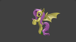 Size: 1018x562 | Tagged: safe, fluttershy, g4, 3d, blender, flutterbat, pear, render