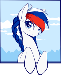 Size: 1984x2467 | Tagged: safe, artist:xn-d, oc, oc only, oc:marussia, nation ponies, russia, solo