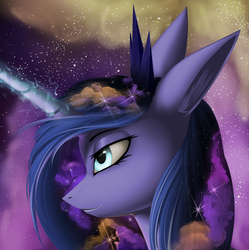 Size: 1819x1825 | Tagged: dead source, safe, artist:f13proxima, princess luna, g4, female, solo, stars