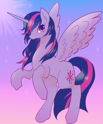 Size: 1200x1440 | Tagged: safe, artist:kkmrarar, twilight sparkle, g4, female, solo, twilight sparkle (alicorn)