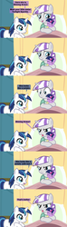 Size: 1120x3780 | Tagged: safe, artist:beavernator, shining armor, twilight sparkle, twilight velvet, pony, unicorn, g4, baby, baby pony, babylight sparkle, bed, colt, colt shining armor, comic, female, filly, foal, hospital, kids say the darndest things, male, mother and child, mother and daughter, mother and son, newborn, younger
