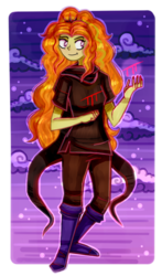 Size: 720x1224 | Tagged: safe, artist:lelka-philka, adagio dazzle, equestria girls, g4, crossover, female, god tier, hero of blood, homestuck, solo, thief of blood