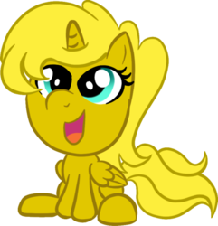 Size: 500x519 | Tagged: safe, oc, oc only, oc:ticket, alicorn, pony, baby, cute, open mouth, solo, wings