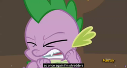 Size: 1600x855 | Tagged: safe, screencap, spike, g4, princess spike, meme, youtube caption