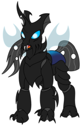 Size: 1195x1855 | Tagged: safe, artist:tdarkchylde, changeling, changeling behemoth, behemoth, dreadnought, simple background, solo, transparent background, vector