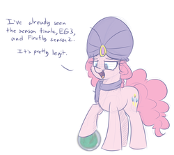 Size: 900x800 | Tagged: safe, artist:heir-of-rick, pinkie pie, miss pie's monsters, g4, clothes, madame pinkie, orb, scarf, turban