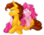 Size: 1280x1024 | Tagged: safe, artist:dragonfoxgirl, cheese sandwich, pinkie pie, earth pony, pony, g4, cuddling, frown, glare, grumpy, looking at you, pouting, prone, puffy cheeks, simple background, snuggling, transparent background, vector