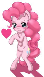 Size: 457x800 | Tagged: safe, artist:jurisalis, pinkie pie, earth pony, pony, g4, bipedal, blushing, female, solo