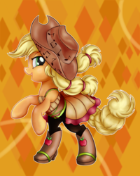 Size: 2000x2500 | Tagged: safe, artist:beamsaber, applejack, equestria girls, friendship through the ages, g4, my little pony equestria girls: rainbow rocks, clothes, country applejack, equestria girls outfit, female, high res, solo