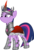 Size: 4094x6000 | Tagged: safe, artist:magister39, twilight sparkle, pony, unicorn, g4, absurd resolution, armor, bevor, boots, cape, clothes, colored horn, corrupted, corrupted element of harmony, corrupted element of magic, corrupted twilight sparkle, crown, curved horn, dark, dark equestria, dark magic, dark twilight sparkle, dark world, disembodied horn, empress, evil, evil twilight, female, gorget, horn, jewelry, magic, peytral, shoes, simple background, solo, sombra's cape, sombra's horn, sombra's robe, tiara, transparent background, tyrant sparkle, vector