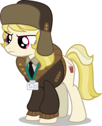 Size: 5500x6775 | Tagged: safe, artist:gabrielwoj, march gustysnows, earth pony, pony, g4, .svg available, absurd resolution, clothes, female, hat, mare, simple background, solo, transparent background, ushanka, vector