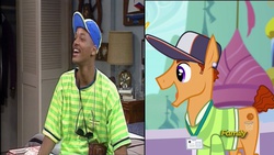 Size: 1280x720 | Tagged: safe, screencap, free throw, human, g4, princess spike, irl, irl human, photo, ponified, the fresh prince of bel-air, will smith