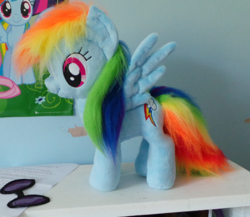 Size: 448x389 | Tagged: safe, artist:pinkamoone, rainbow dash, g4, irl, photo, plushie, solo