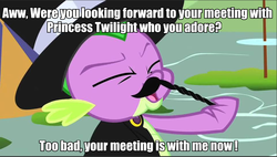 Size: 961x544 | Tagged: safe, edit, edited screencap, screencap, spike, g4, my little pony: friendship is magic, princess spike, caption, image macro, meme