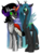 Size: 1200x1600 | Tagged: dead source, safe, artist:meep-is-best-pony, king sombra, queen chrysalis, changeling, changeling queen, pony, unicorn, g4, armor, crown, female, jewelry, regalia