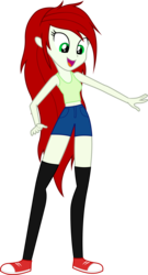 Size: 4000x7394 | Tagged: safe, artist:the-aziz, oc, oc only, oc:primavera, equestria girls, g4, belly button, clothes, midriff, simple background, solo, tank top, transparent background, vector