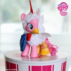 Size: 800x800 | Tagged: safe, pinkie pie, g4, animal costume, chicken pie, chicken suit, clothes, costume, female, irl, photo, san diego comic con, toy