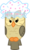 Size: 2170x3568 | Tagged: safe, artist:porygon2z, owlowiscious, bird, owl, g4, hat, high res, male, shower cap, simple background, solo, transparent background, vector