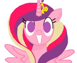 Size: 406x336 | Tagged: safe, artist:basedpharaoh, princess cadance, g4, female, ms paint, solo