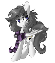 Size: 1280x1462 | Tagged: safe, artist:nekosnicker, oc, oc only, oc:cirrus tail, pegasus, pony, clothes, scarf