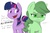 Size: 1000x666 | Tagged: safe, artist:[redacted], twilight sparkle, oc, oc:anon, oc:anon-mare, alicorn, pony, g4, duo, female, herbivore, mare, poneanon, ponified, simple background, twilight sparkle (alicorn), vegan, white background