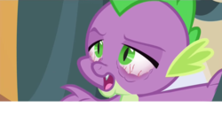 Size: 1279x711 | Tagged: safe, screencap, spike, g4, my little pony: friendship is magic, princess spike, bags under eyes, bloodshot eyes, meme, youtube caption