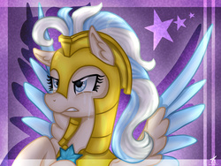 Size: 2400x1800 | Tagged: safe, artist:monnarcha, oc, oc only, pony, crying, royal guard, solo