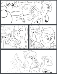 Size: 2550x3300 | Tagged: safe, artist:cosmonaut, derpibooru exclusive, cloudchaser, rumble, pegasus, pony, comic:chasing the scent, g4, blushing, comic, female, high res, hooves, male, monochrome, musk, nudity, older, preening, prone, sheath, ship:rumblechaser, shipping, straight, underhoof, unshorn fetlocks, wings