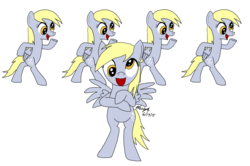 Size: 1248x827 | Tagged: safe, artist:pheeph, derpy hooves, pegasus, pony, g4, female, gangnam style, mare, once in a lifetime, parody, talking heads