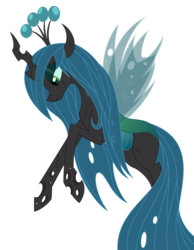 Size: 4601x5914 | Tagged: safe, artist:rossmaniteanzu, artist:tyler611, queen chrysalis, changeling, changeling queen, g4, absurd resolution, crown, female, jewelry, regalia, simple background, solo, transparent background, transparent wings, wings