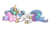 Size: 1050x600 | Tagged: safe, artist:chocolateponi, princess celestia, pony, g4, blushing, cotton candy, cute, cutelestia, eating, female, food, mare, nom, prone, simple background, smiling, solo, transparent background, vector, weapons-grade cute