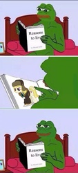 Size: 500x1109 | Tagged: safe, march gustysnows, frog, g4, my little pony: friendship is magic, princess spike, borrowed vector, dank memes, exploitable meme, feels good man, meme, pepe the frog, rare pepe, why are you reading this?