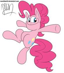 Size: 1024x1161 | Tagged: safe, artist:neoncel, pinkie pie, earth pony, pony, g4, female, simple background, solo, transparent background