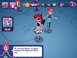 Size: 1024x768 | Tagged: safe, screencap, sour sweet, sunset shimmer, twilight sparkle, equestria girls, equestria girls (app), g4, my little pony equestria girls: friendship games, official app