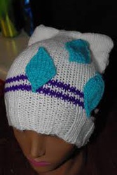 Size: 184x275 | Tagged: safe, artist:alleykat666, rarity, g4, commission, craft, hat, knit, rarity hat