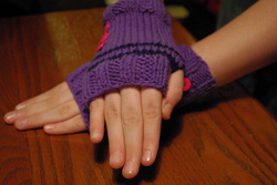Size: 3872x2592 | Tagged: safe, artist:alleykat666, twilight sparkle, g4, clothes, commission, craft, fingerless gloves, gloves, high res, knit