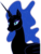 Size: 3869x5047 | Tagged: safe, artist:bugsydor, artist:leovictor, edit, nightmare moon, g4, absurd resolution, eyelashes, female, frown, lidded eyes, missing accessory, simple background, solo, transparent background, vector