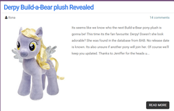 Size: 756x483 | Tagged: safe, derpy hooves, pegasus, pony, g4, build-a-bear, civil war in the comments, female, irl, mare, photo, plush derpy, plushie
