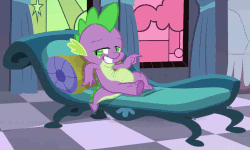 Size: 1147x690 | Tagged: safe, screencap, spike, g4, princess spike, animated, draw me like one of your french girls