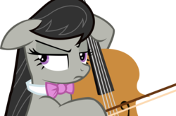 Size: 4231x2771 | Tagged: safe, octavia melody, earth pony, pony, g4, slice of life (episode), cello, female, frown, musical instrument, simple background, solo, transparent background, vector