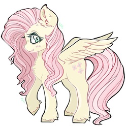 Size: 772x772 | Tagged: safe, artist:deer-hymnal, fluttershy, g4, chest fluff, female, solo