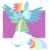 Size: 727x736 | Tagged: safe, artist:maareep, rainbow dash, anthro, g4, clothes, skirt