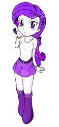 Size: 349x753 | Tagged: safe, artist:auntie_grub, rarity, equestria girls, g4, blushing, female, solo