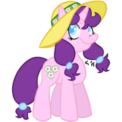 Size: 1000x1000 | Tagged: safe, artist:rivalcat, oc, oc only, oc:apple blossom, pony, unicorn, freckles, magical lesbian spawn, offspring, parent:applejack, parent:rarity, parents:rarijack, pigtails, solo