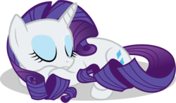 Size: 1880x1099 | Tagged: safe, artist:shutterflyeqd, rarity, pony, unicorn, g4, cute, eyes closed, female, mare, prone, raribetes, simple background, sleeping, solo, transparent background, vector