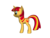 Size: 1200x900 | Tagged: safe, sunset shimmer, twilight sparkle, pony, unicorn, ponylumen, g4, 3d, alternate hairstyle, backwards cutie mark