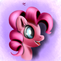 Size: 1500x1500 | Tagged: safe, artist:ferasor, pinkie pie, g4, female, solo, tongue out