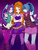 Size: 600x800 | Tagged: dead source, safe, artist:mewa--chu, adagio dazzle, aria blaze, sonata dusk, equestria girls, g4, crossed arms, cute, deviantart watermark, looking at you, obtrusive watermark, peace sign, the dazzlings, watermark