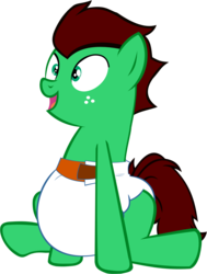 Size: 1460x1931 | Tagged: safe, artist:megarainbowdash2000, oc, oc only, oc:northern haste, diaper, male, non-baby in diaper, poofy diaper, request, simple background, solo, transparent background